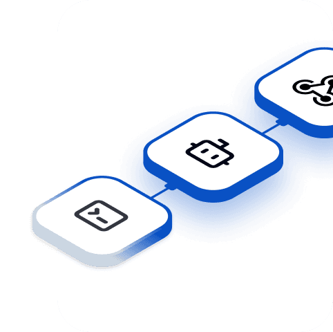 Illustration of ByteChef workflows connecting apps, data and AI agents